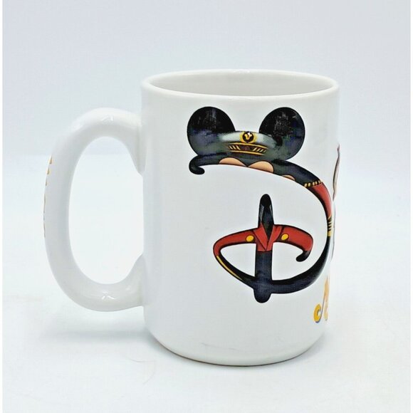 Disney Parks Letter Mug Hidden Mickeys Prop Magic Characters Collectible VTG - Picture 2 of 5